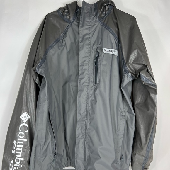 Columbia Jackets & Coats Mens Grey Columbia Pfg Rain Jacket Poshmark